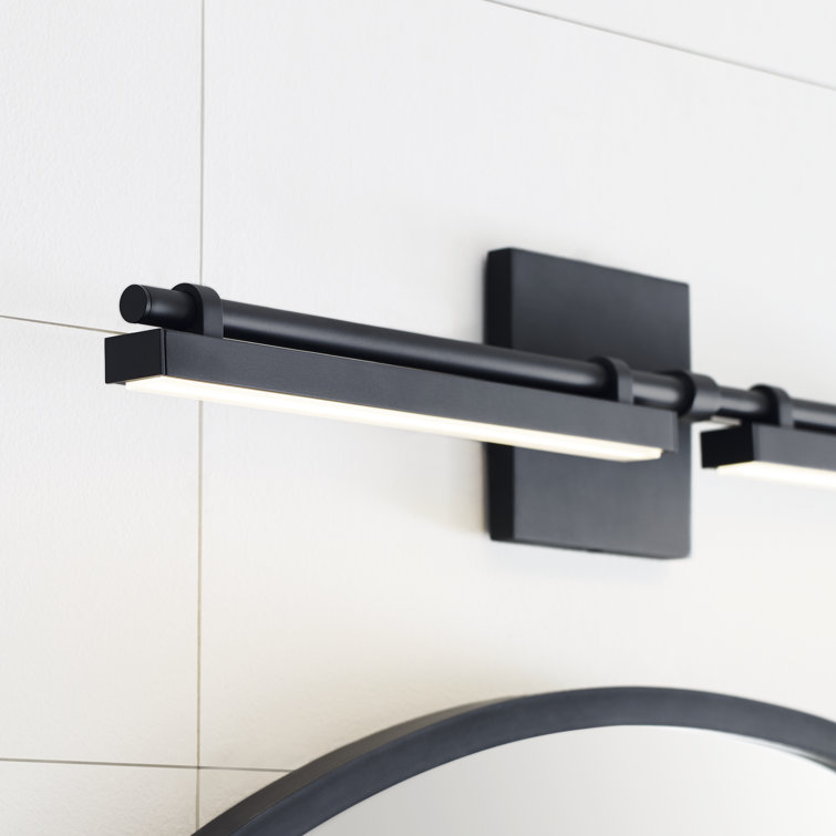 Nightshade Black Dimmable Outdoor LED Bath Bar Light