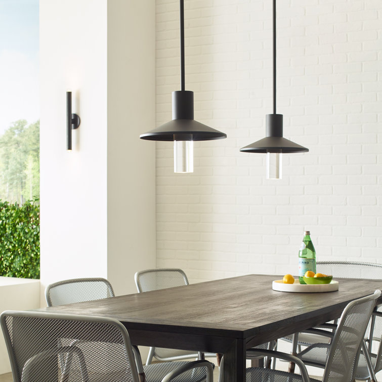 Charcoal Aluminum LED Indoor/Outdoor Pendant Light