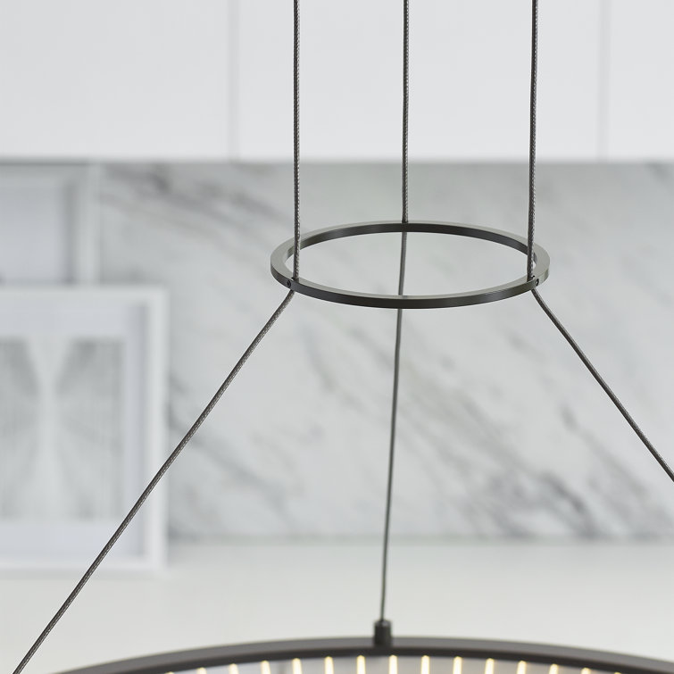 Antique Bronze 30.4 Inch LED Ring Chandelier