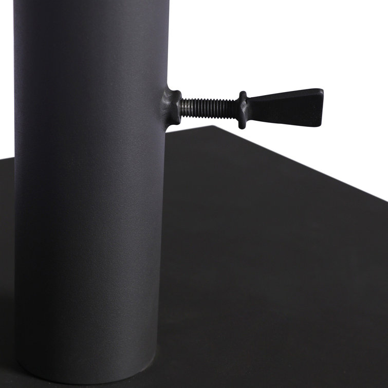 Nadira Black Stainless Steel Free Standing Umbrella Base