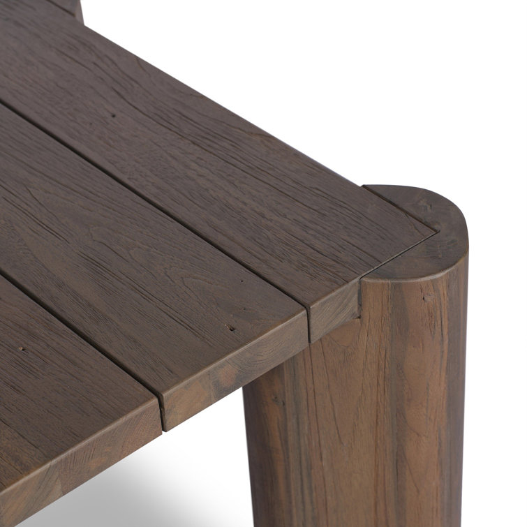 Heritage Brown Reclaimed Wood Parsons Side Table