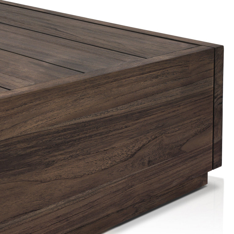 Mystica Large Teak Brown Outdoor Coffee Table