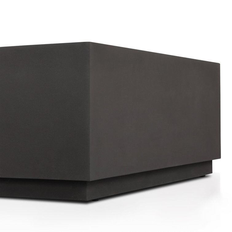 Bronze Rectangular Aluminum Outdoor Coffee Table