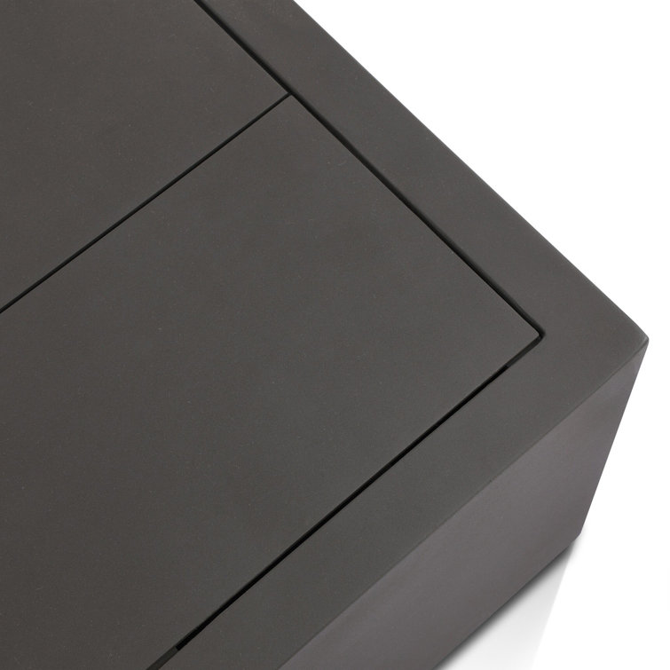 Bronze Rectangular Aluminum Outdoor Coffee Table