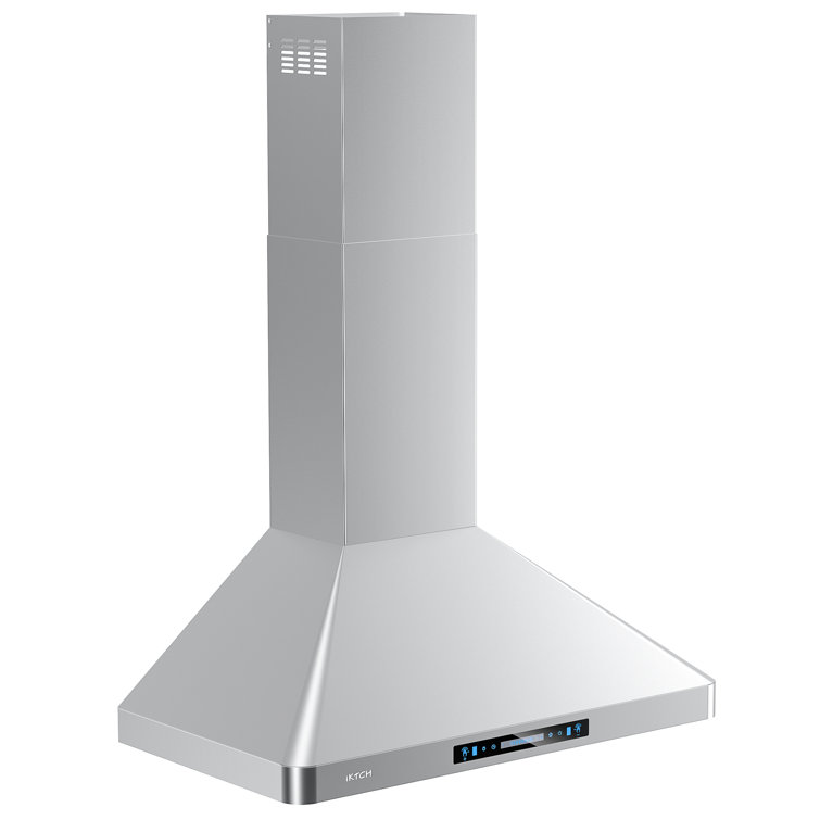 36'' Stainless Steel Convertible Wall Mount Range Hood with Charcoal Filter