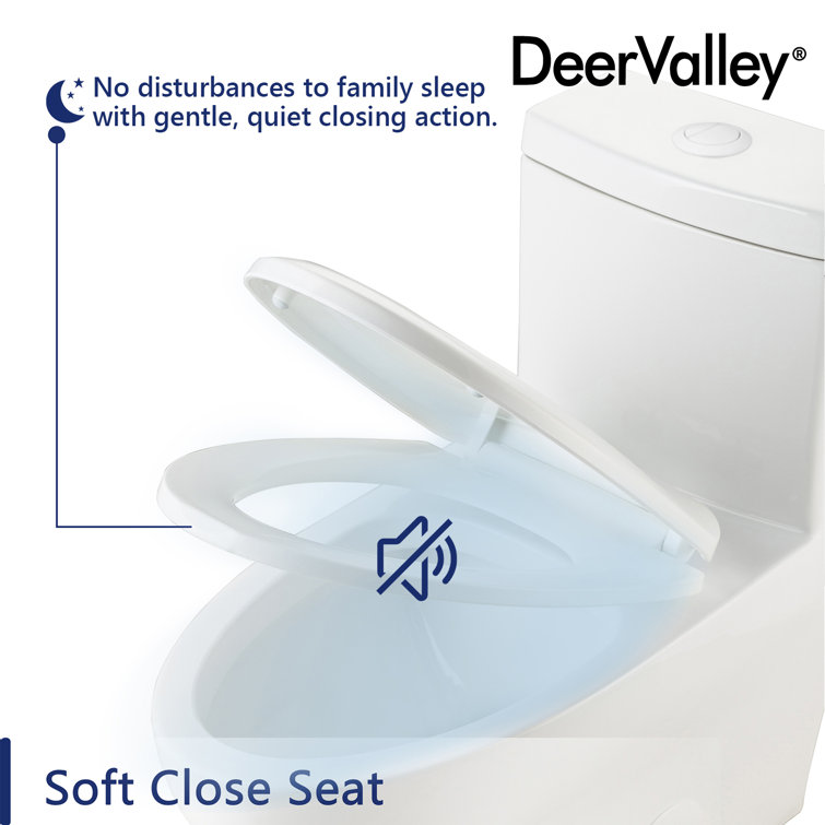 White Ceramic Elongated Dual Flush High Efficiency Toilet