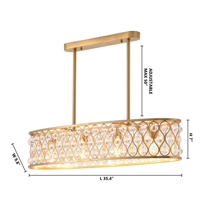 Elegant 35.4" Black Drum Chandelier with Clear Crystal Accents