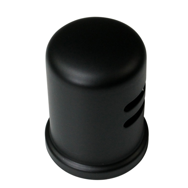 Matte Black Solid Brass Skirted Air Gap Cap