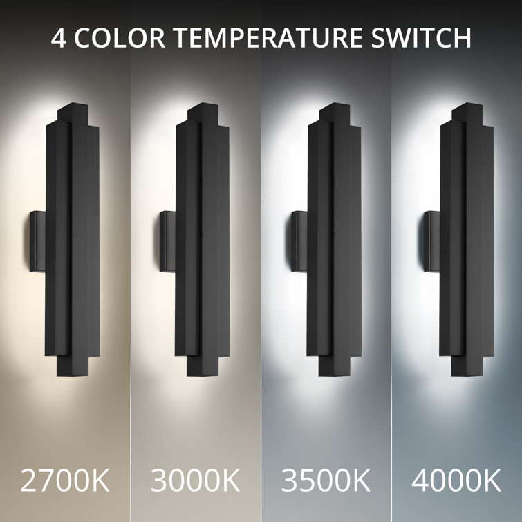 Arrow Black Aluminum 22" LED Outdoor Wall Light