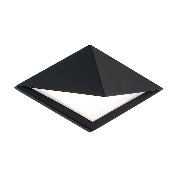 Black Aluminum Dimmable LED Outdoor Wall Light