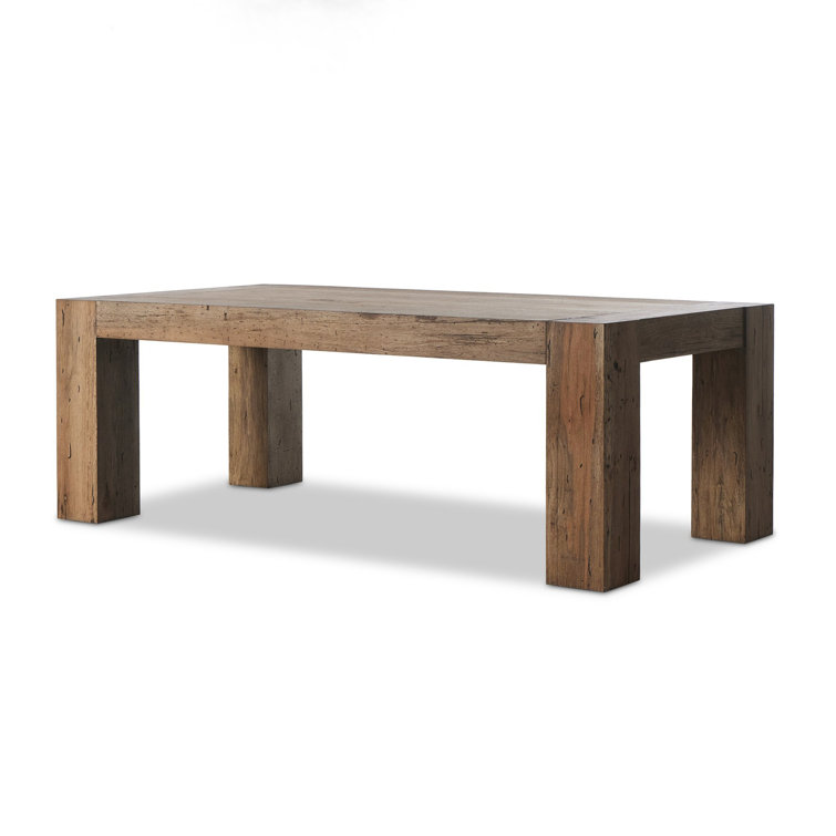 Rustic Reclaimed Wood Rectangular Dining Table, 86"