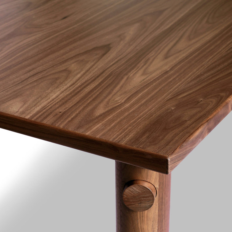 Walnut and MDF Rectangular Dining Table for 8
