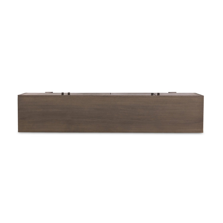 Malmo 94'' Aged Natural Oak Midcentury Sideboard