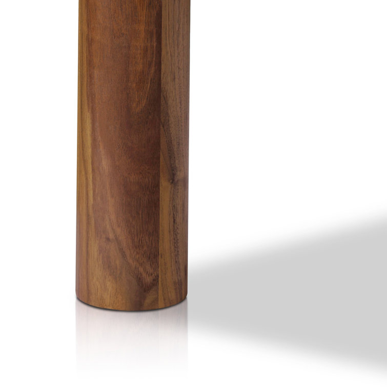 Walnut and MDF Rectangular Dining Table for 8