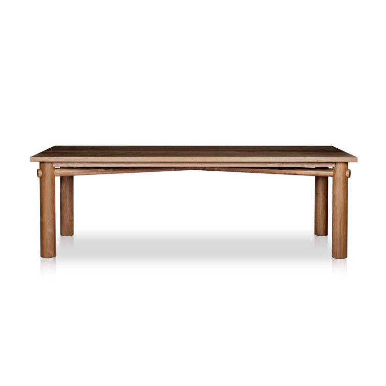 Walnut and MDF Rectangular Dining Table for 8