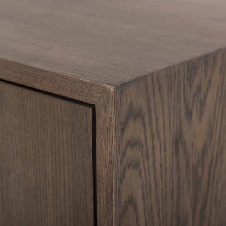 Malmo 94'' Aged Natural Oak Midcentury Sideboard