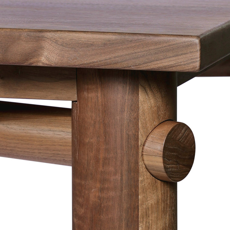 Walnut and MDF Rectangular Dining Table for 8