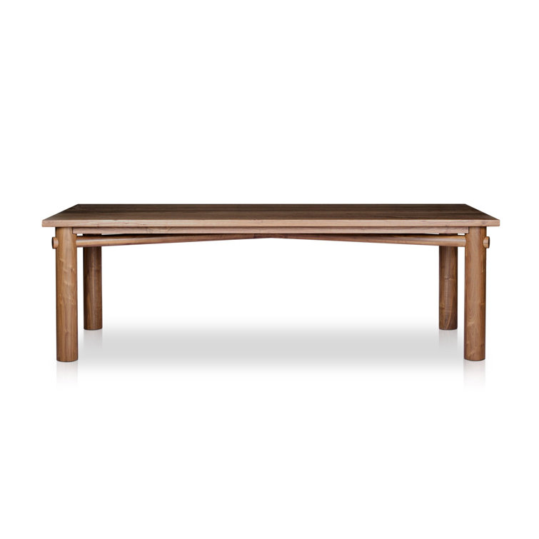 Walnut and MDF Rectangular Dining Table for 8