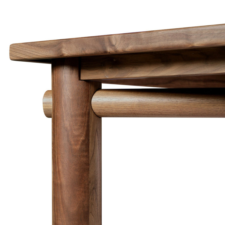 Walnut and MDF Rectangular Dining Table for 8