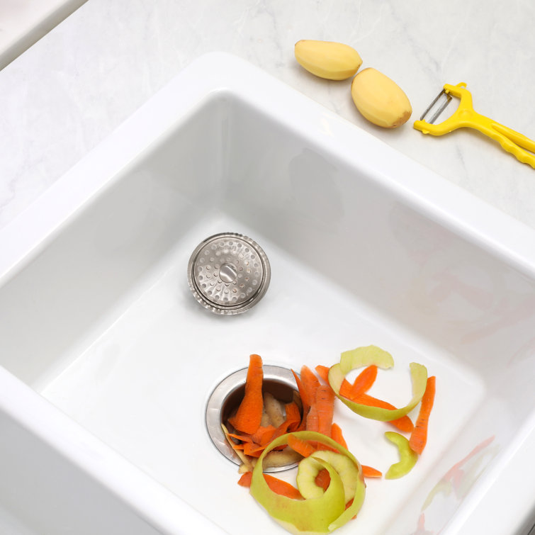 Almond Powder Coat Brass Kitchen Sink Basket Strainer