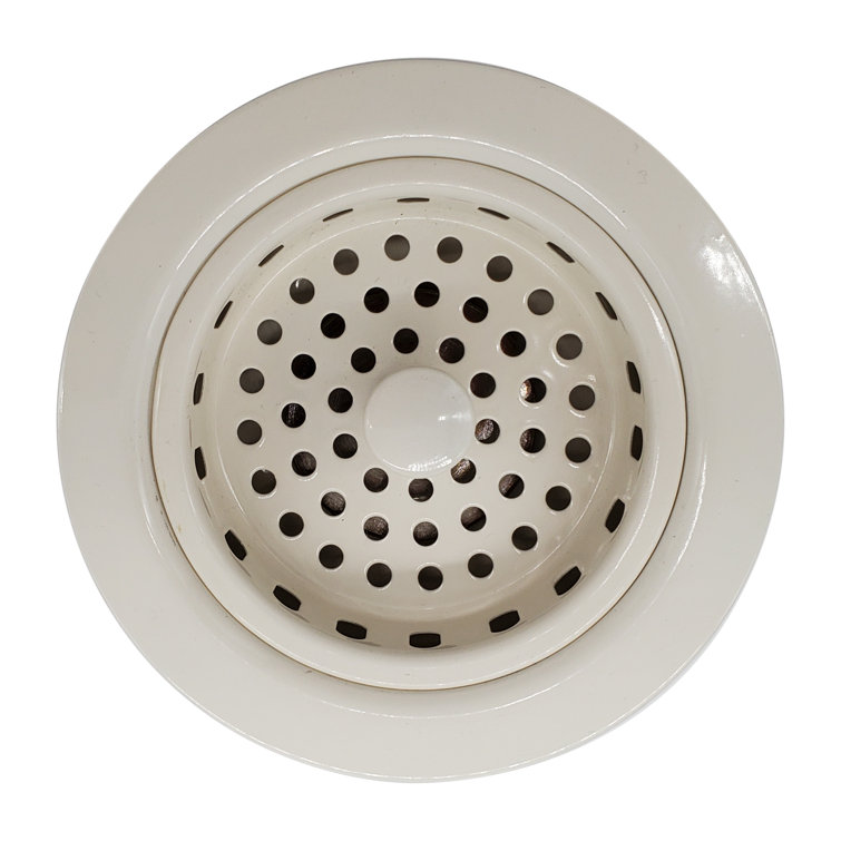 Almond Powder Coat Brass Kitchen Sink Basket Strainer