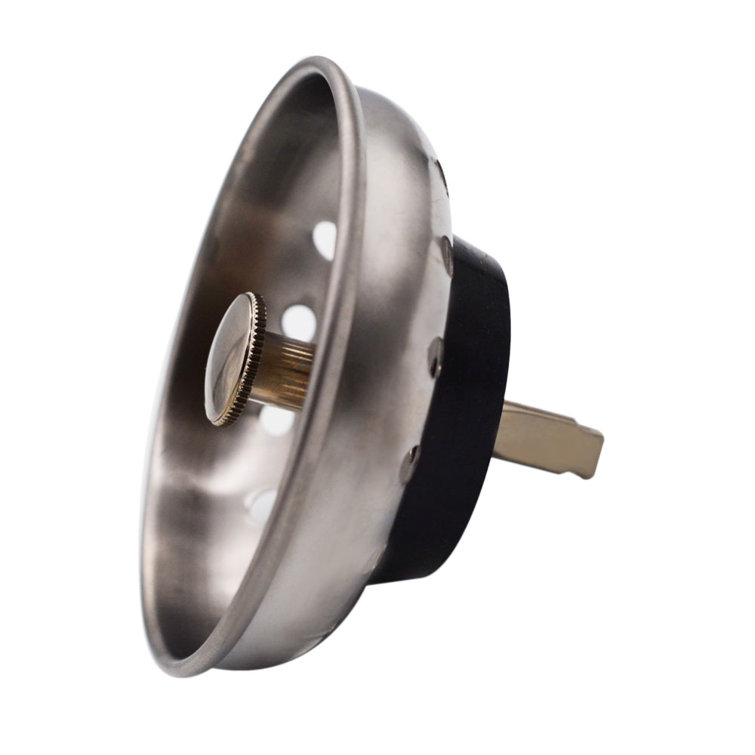 Satin Nickel Kitchen Sink Basket Strainer 2-Pack
