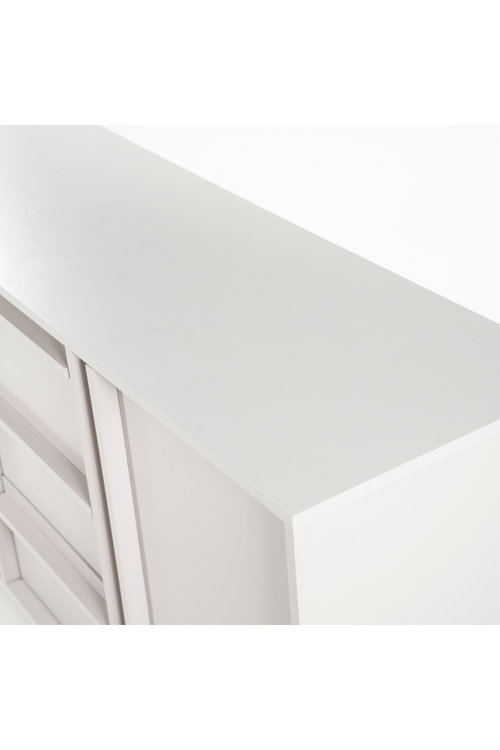 Boaz 71'' Off-White Metal Minimalist Sideboard
