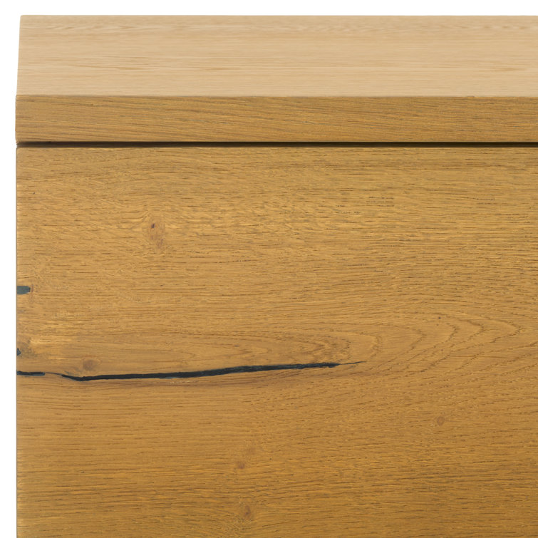 Artemi Rustic Wood 4-Drawer Dresser with Bronze Accents