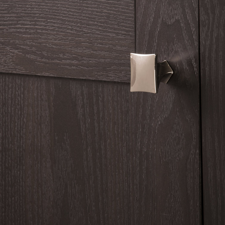 Polished Nickel Modern Square Cabinet Knobs 10-Pack