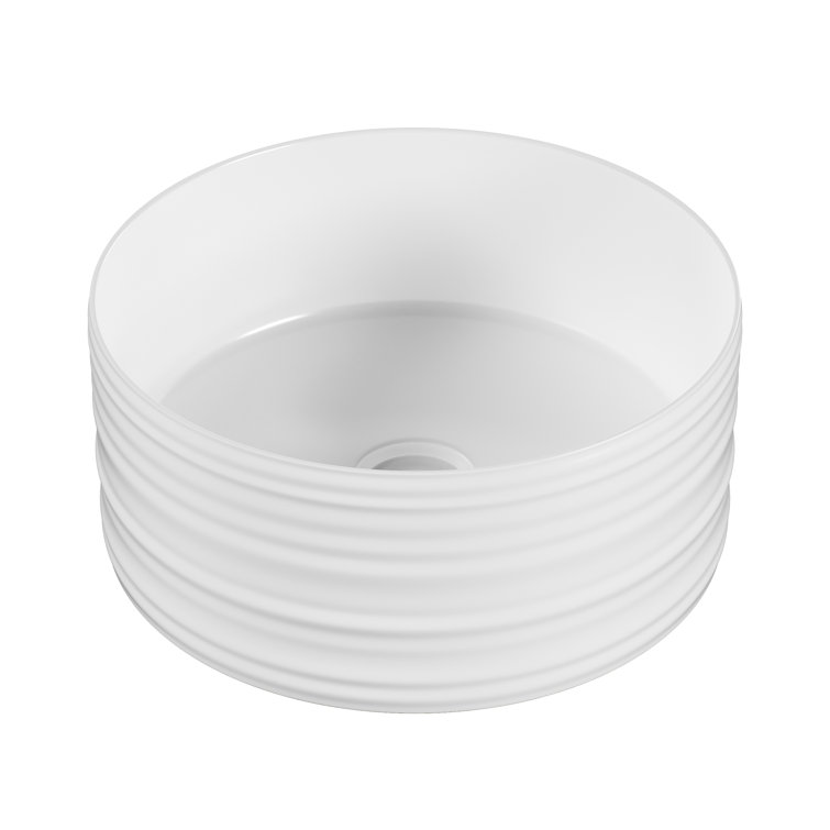 Adour 16'' White Ceramic Above-Counter Vessel Sink