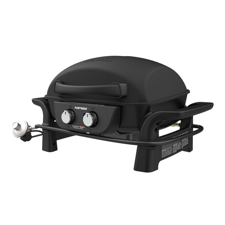 Nexgrill Fortress Black 2-Burner Cast Aluminum Gas Grill