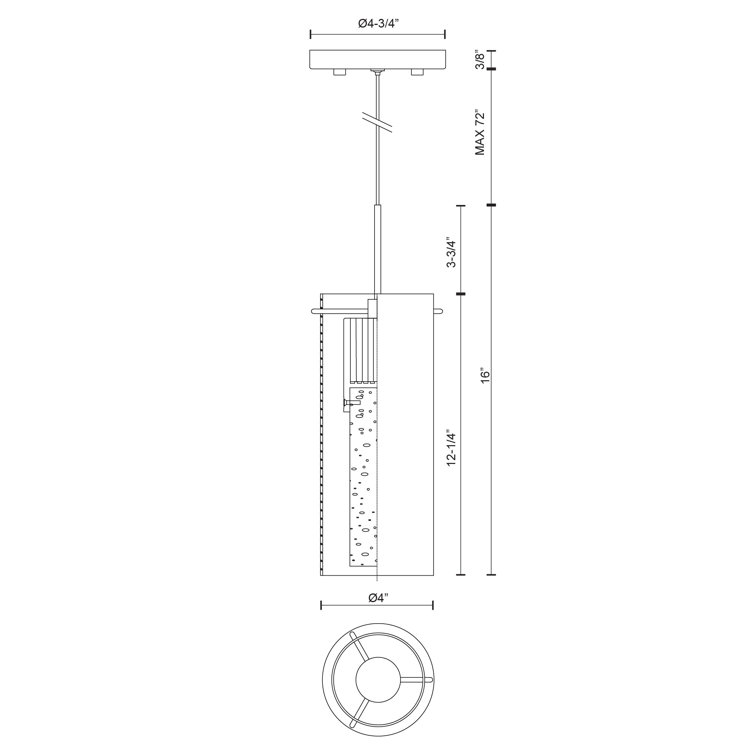 Chrome Glass Mini LED Pendant Light