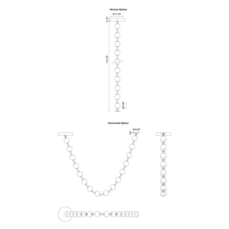 Marni Natural Brass 16-Light LED Pendant