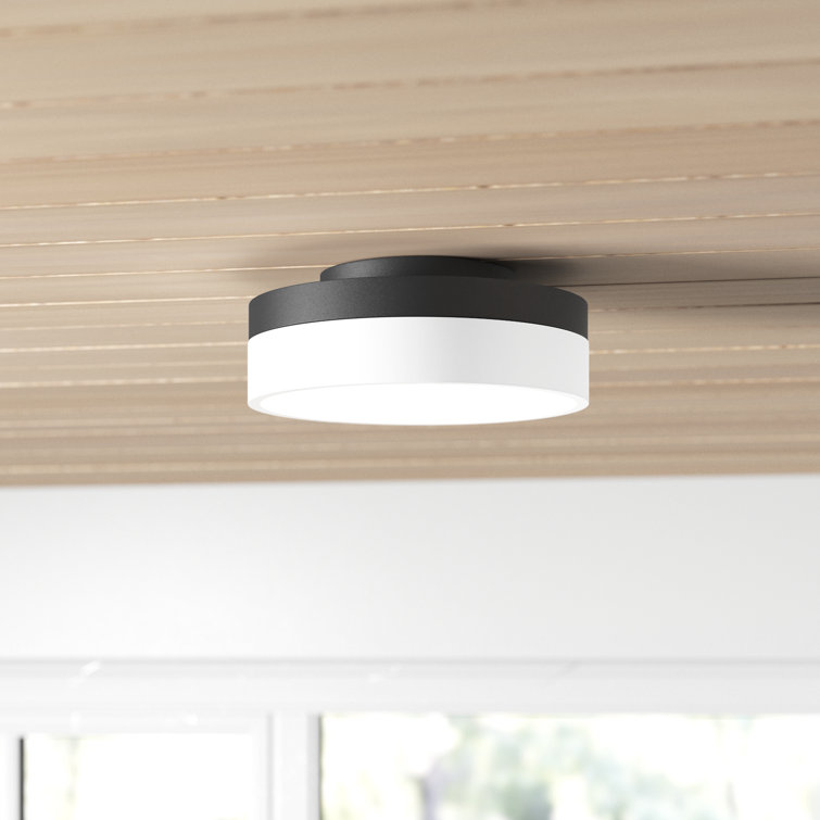 Cohen Halo LED Flush Mount in Oil-Rubbed Bronze with Acrylic Shade