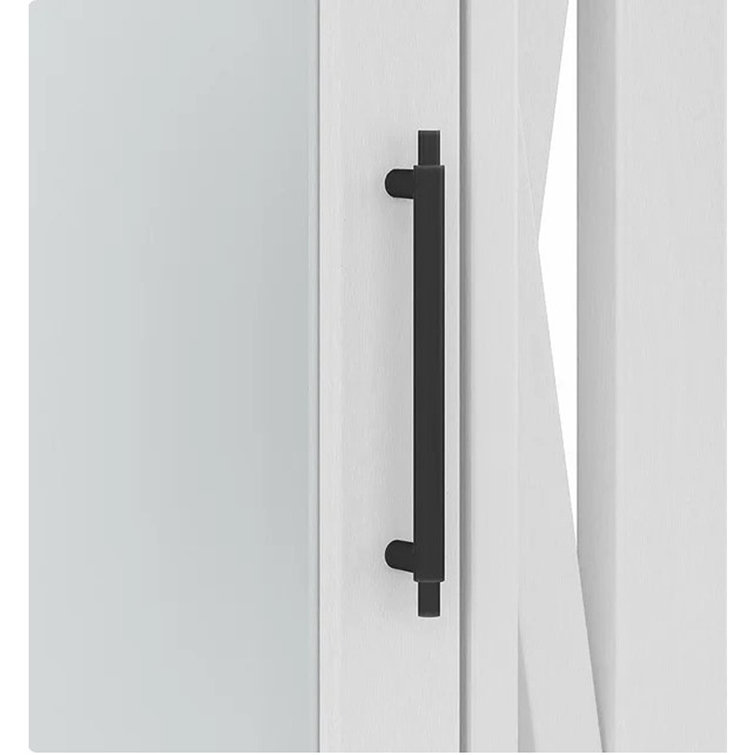 White Ash Farmhouse Wall-Mount Medicine Cabinet with Mirror