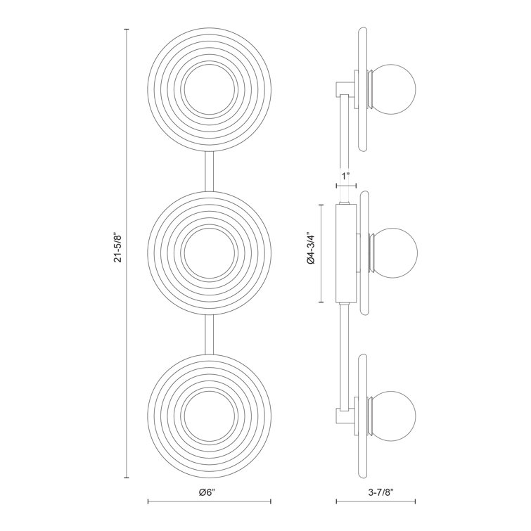Dahlia 22" Brass and Alabaster 3-Light Vanity Fixture