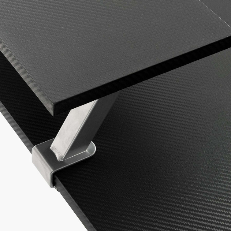 Techni Sport Warrior L-Shaped Gaming Desk with Cup Holders and Headphone Hook