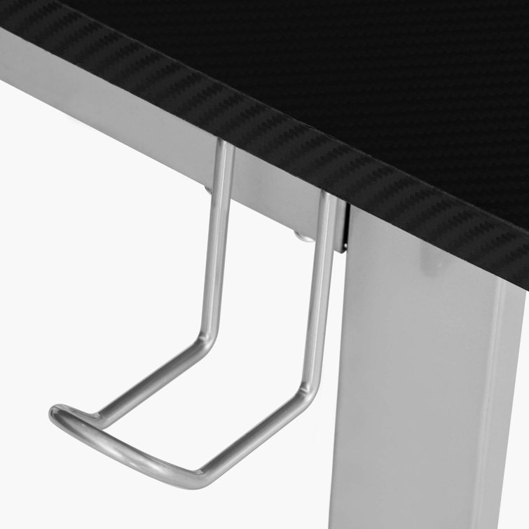 Techni Sport Warrior L-Shaped Gaming Desk with Cup Holders and Headphone Hook