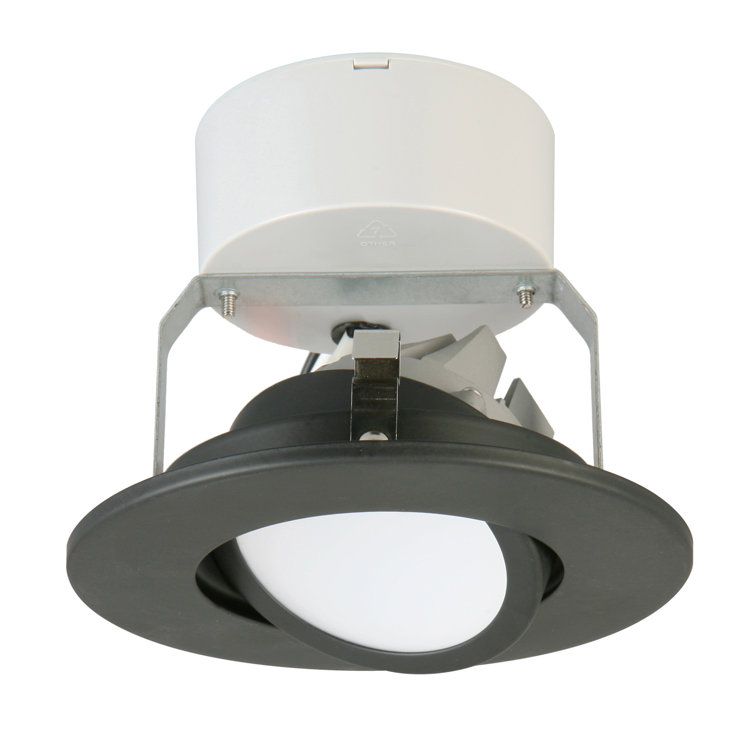 Matte Black Adjustable LED Recessed Ceiling Light