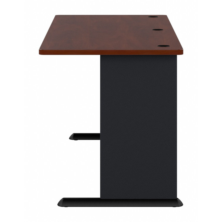 Hansen Cherry Contemporary 72" Executive Desk with Wire Management
