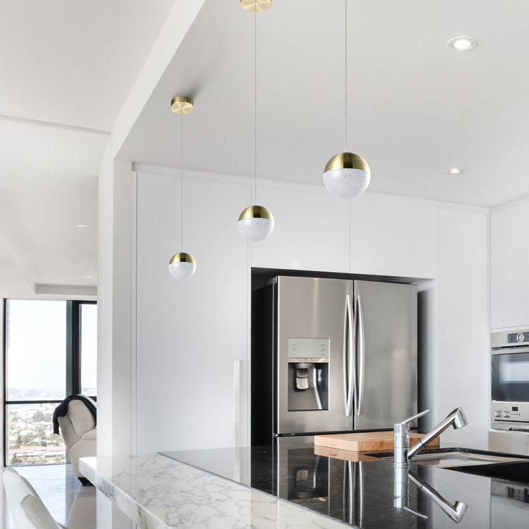 Artisan Brass & Glass 80" LED Energy Star Jar Pendant Light