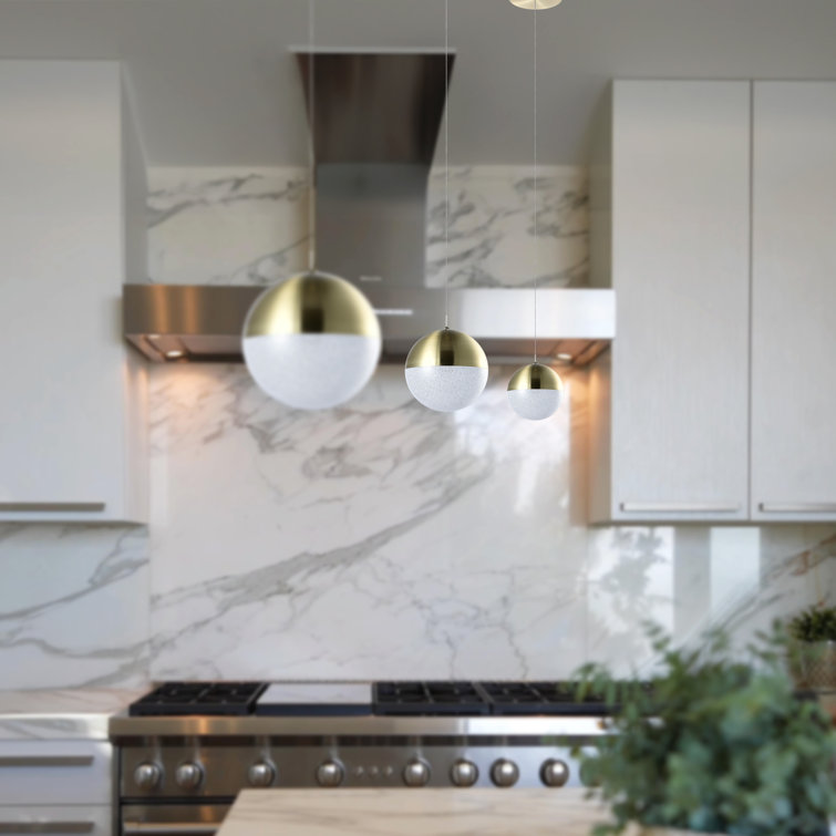Artisan Brass & Glass 80" LED Energy Star Jar Pendant Light