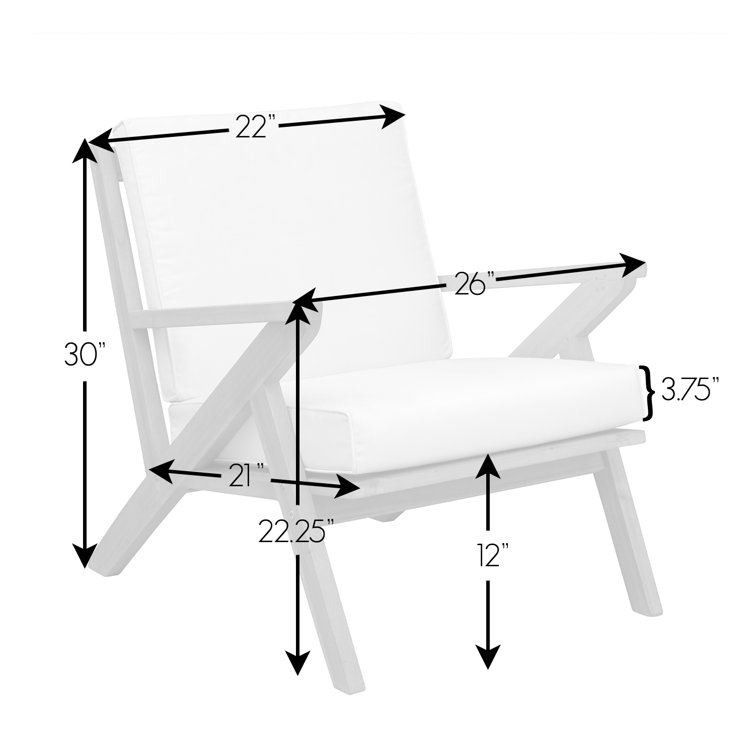 Oslo Midcentury-Modern Scandinavian Cream Cushioned Wooden Chair