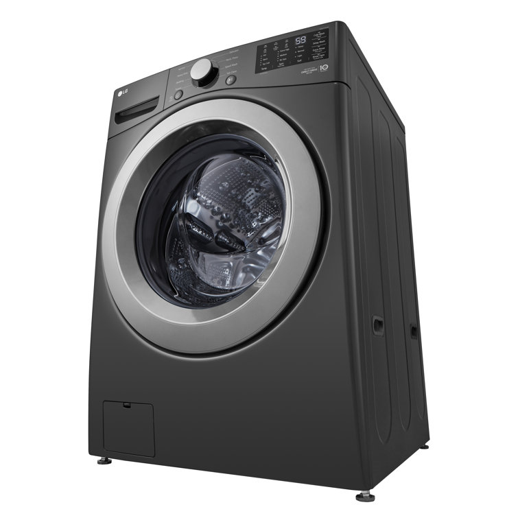 5.0 Cu. Ft. High Efficiency Black Front Load Washer