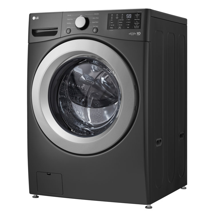 5.0 Cu. Ft. High Efficiency Black Front Load Washer