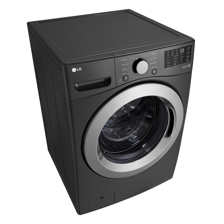 5.0 Cu. Ft. High Efficiency Black Front Load Washer