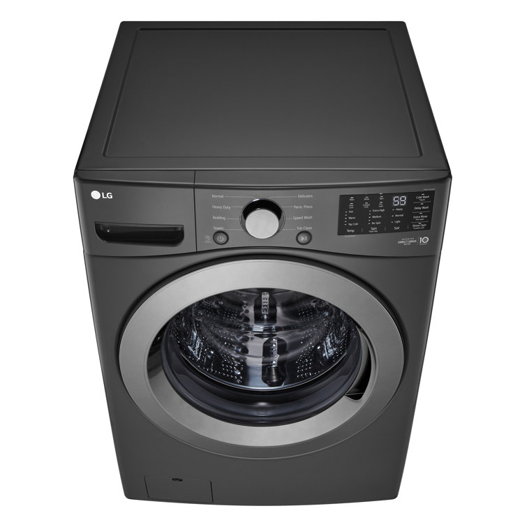 5.0 Cu. Ft. High Efficiency Black Front Load Washer