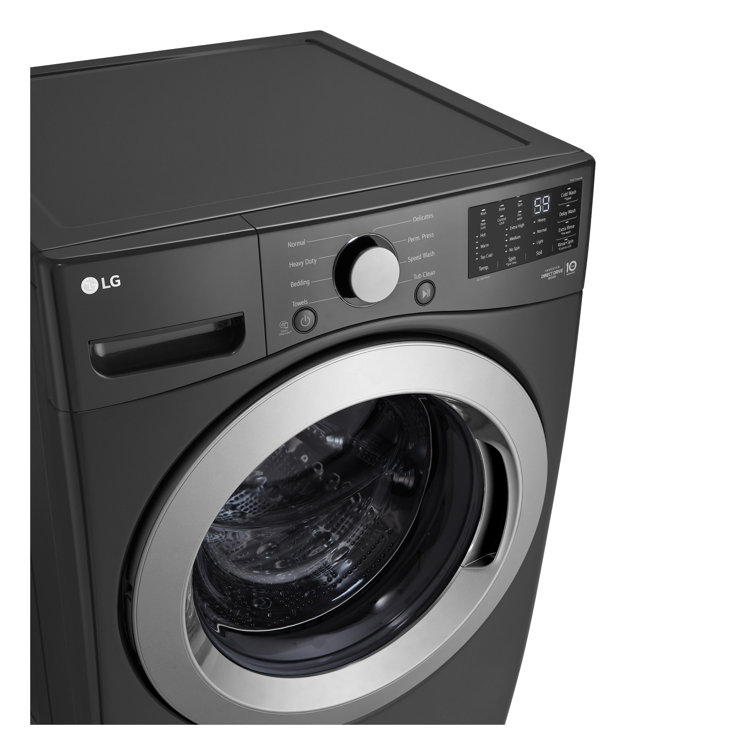 5.0 Cu. Ft. High Efficiency Black Front Load Washer