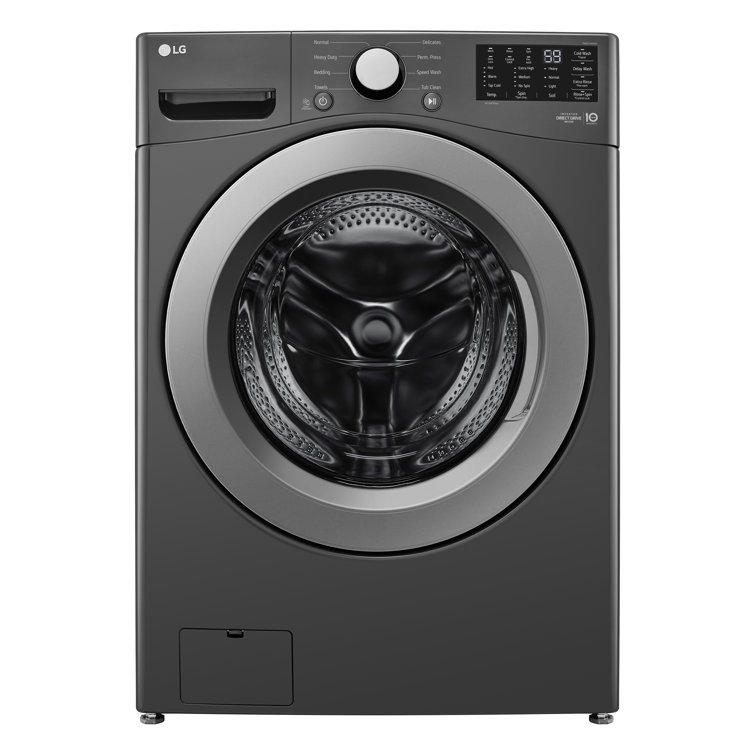 5.0 Cu. Ft. High Efficiency Black Front Load Washer