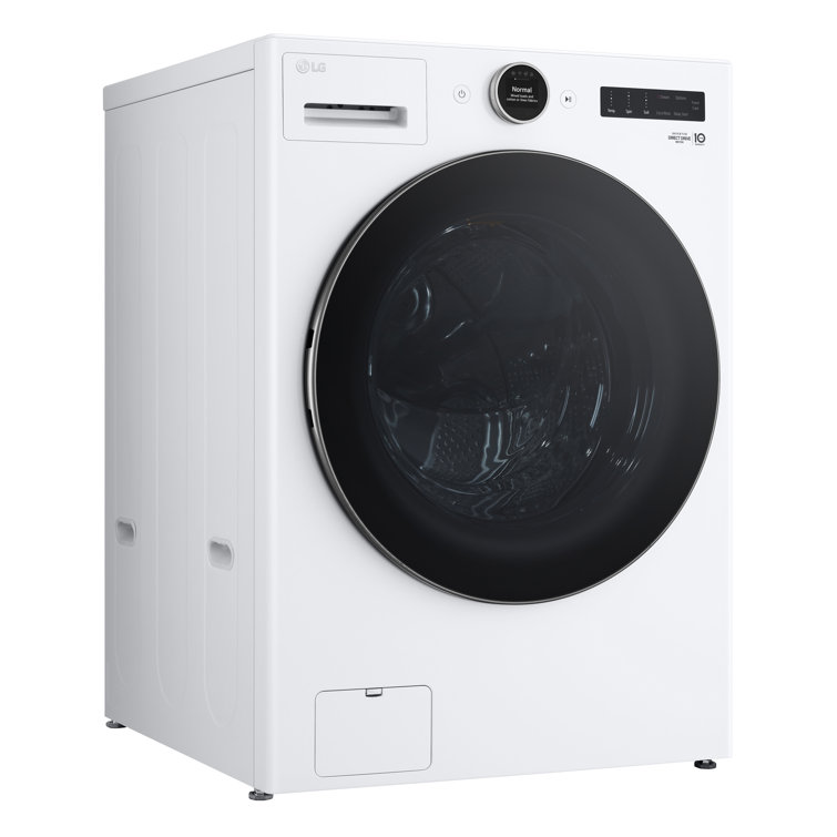 White High Efficiency Smart Front Load Washer with Steam Setting
